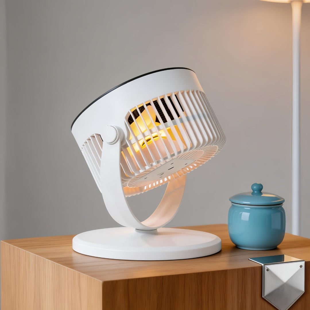 Women Portable Fan with Integrated LED Light Stornfield
