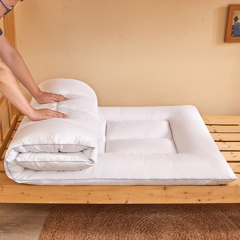 Japanese futon topper made of microfiber with triple foldable design and high point elasticity