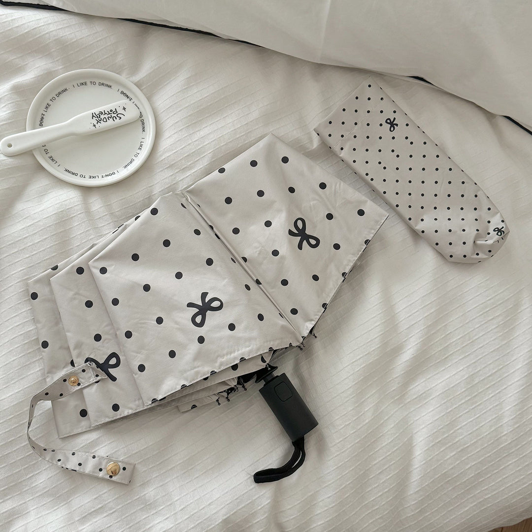 Ladies compact umbrella with stylish polka dot design Stornfield