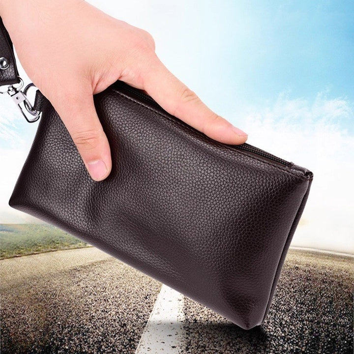 Premium Leather Zip Pouch Stornfield