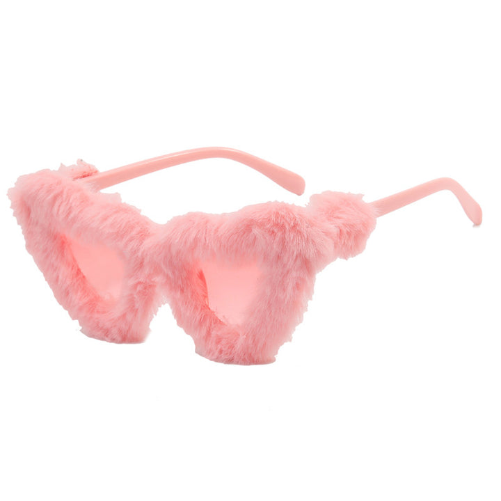 Women Paw Sunglasses with Luxurious Fur Trim Stornfield