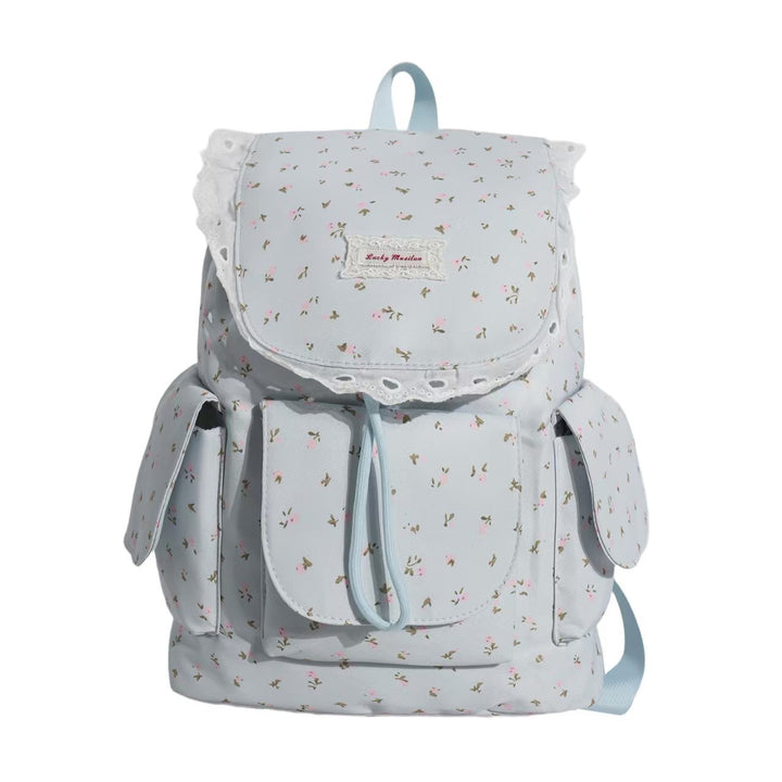 Floral Print Ruffled Backpack Stornfield