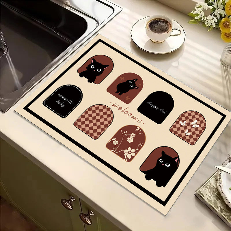 Cute Cartoon Dog Kitchen Mat Stornfield