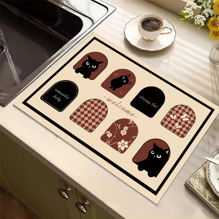 Cute Cartoon Dog Kitchen Mat Stornfield