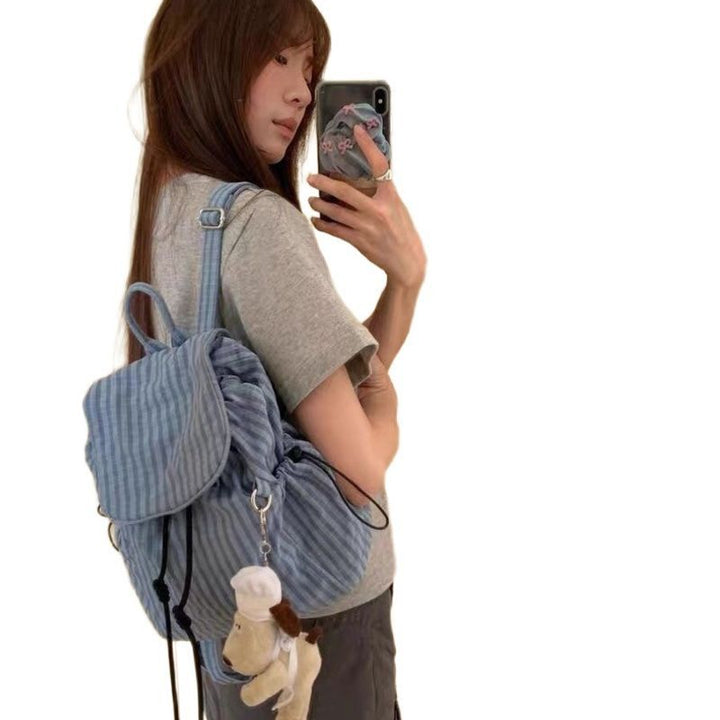 Striped Casual Mini Backpack Stornfield