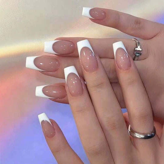 Elegant French Tip Pedicure Stornfield