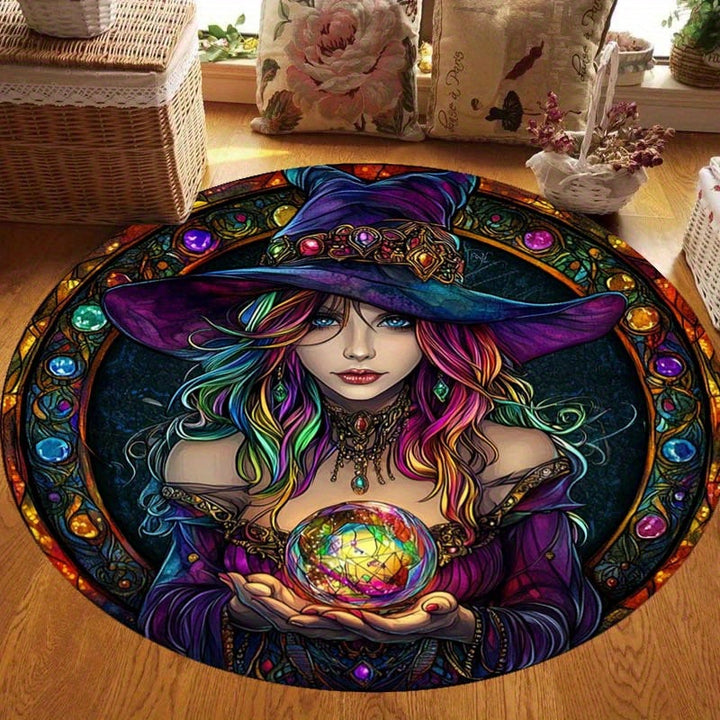 3D Skeleton Themed Round Area Rug