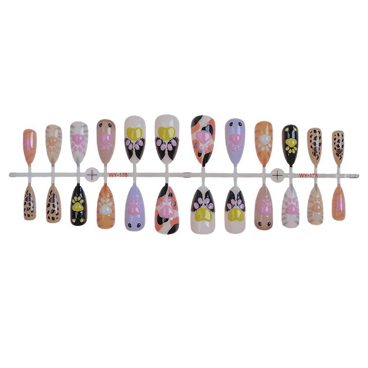 Playful Patterned Press-On Nail Art Set Stornfield