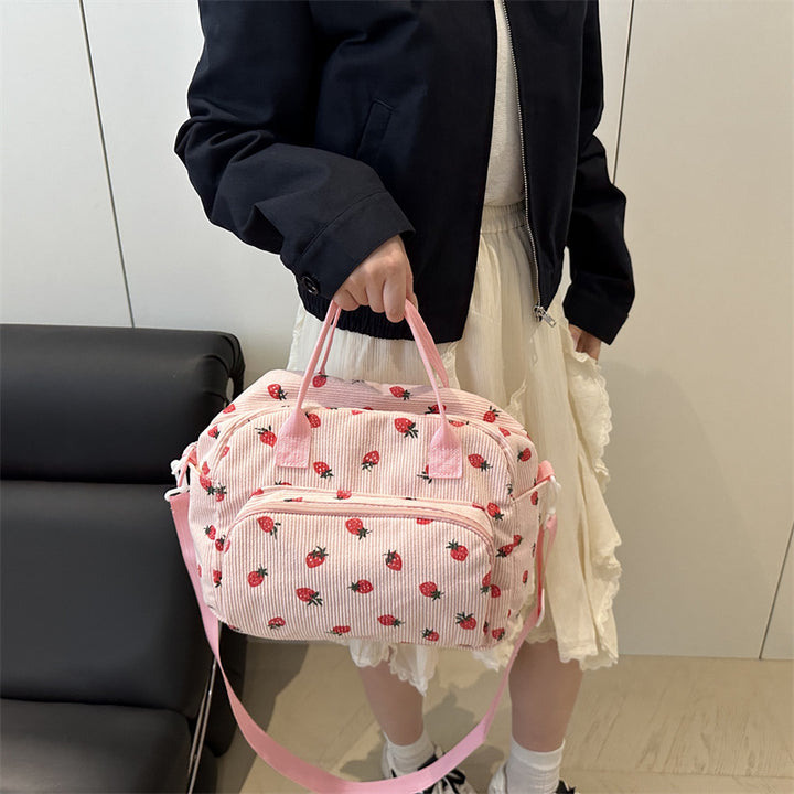 WoPlayful Strawberry Print Crossbody Bag Stornfield