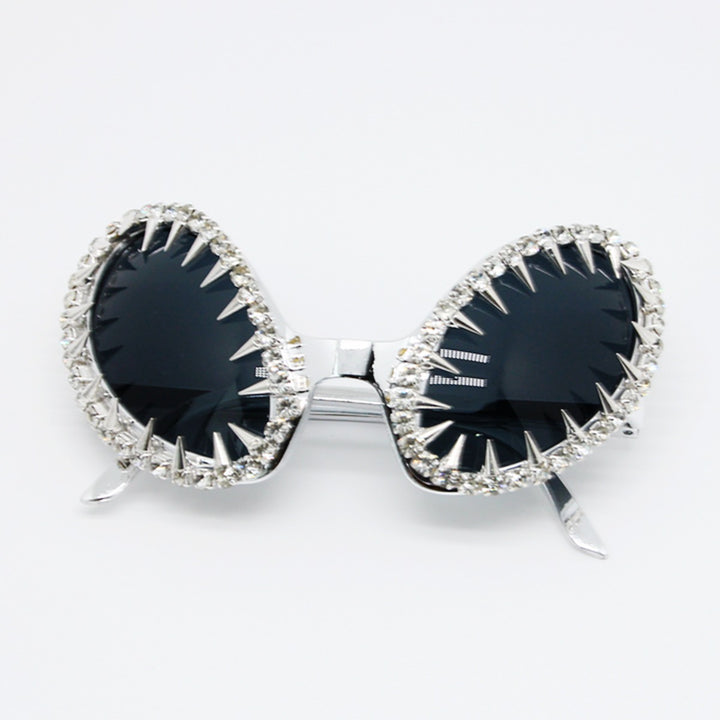 Women's striking sunglasses with luxurious crystal embellishments and尖 design elements Stornfield