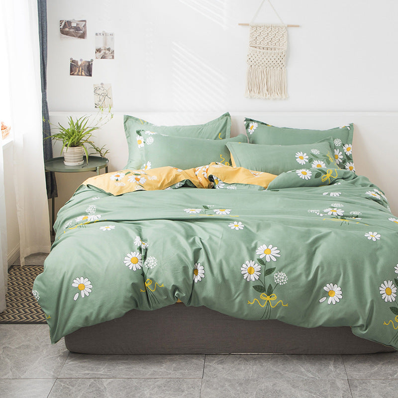 Modern Grid Pattern Comforter Set