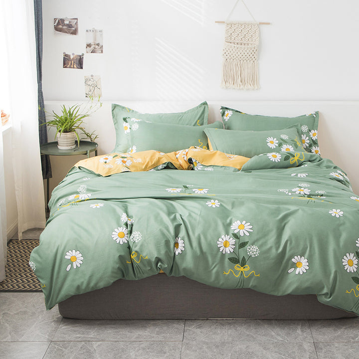 Modern Grid Pattern Comforter Set