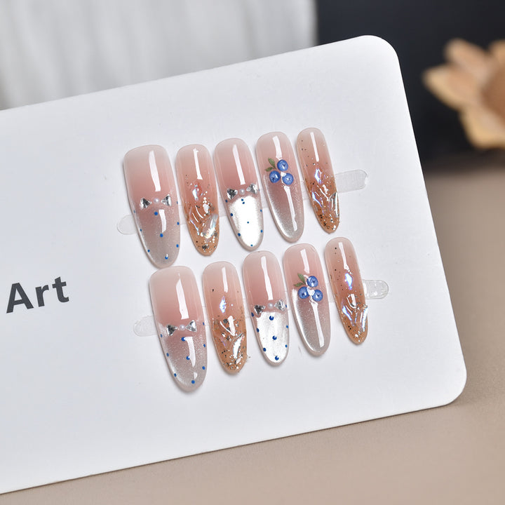 Decorative Glimmering Press-On Nail Art Set Stornfield