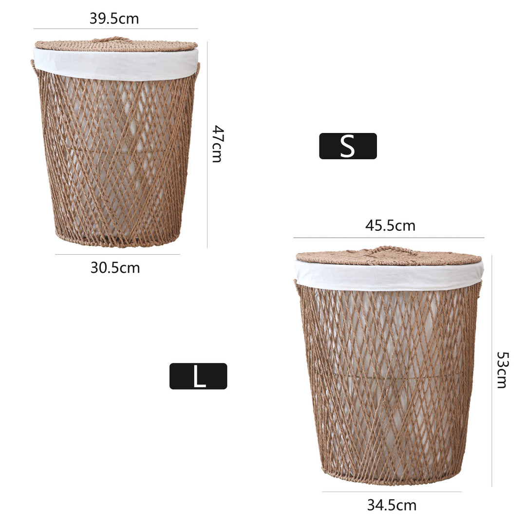 Decorative laundry basket with lid Stornfield