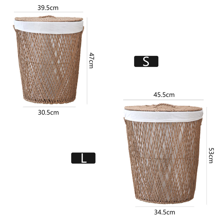 Decorative laundry basket with lid Stornfield