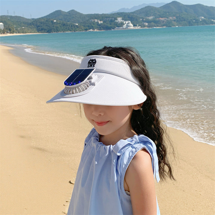 Child-Sunshade with Solar Fan and Integrated LED Lights Stornfield