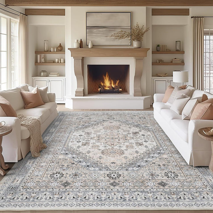 Floral Pattern Area Rug