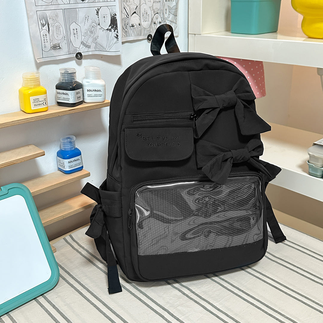 Stylish Bow-Embellished Backpack Stornfield 1791205748