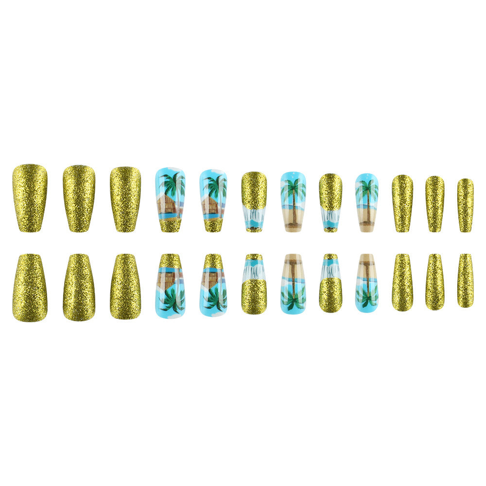 Tropical Paradise Press-On Nail Art Set Stornfield
