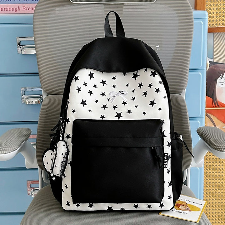 Cartoon-Themed Star-Patterned Backpack Stornfield
