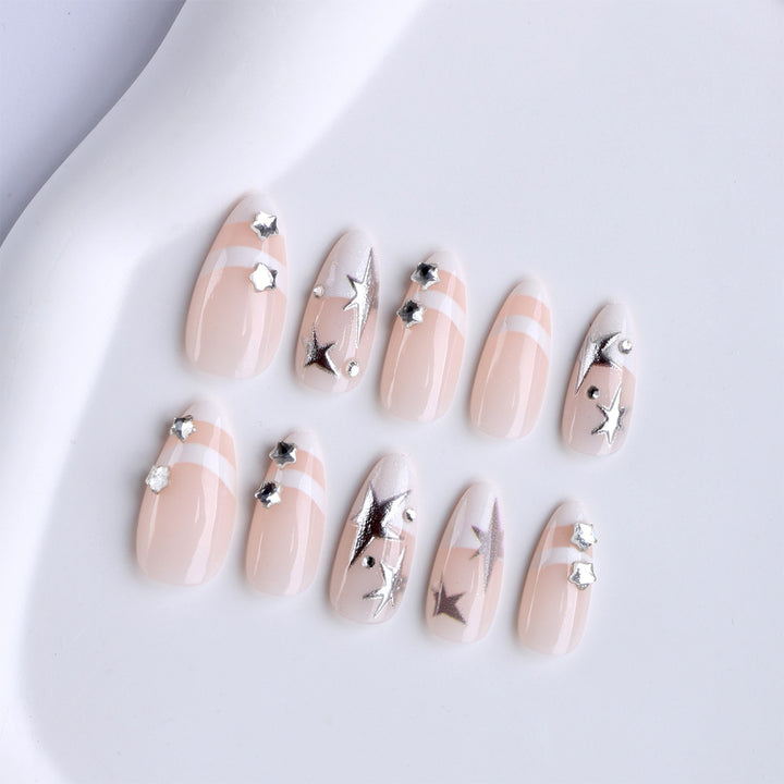 Creative decorative nails with elegant glitter accents Stornfield