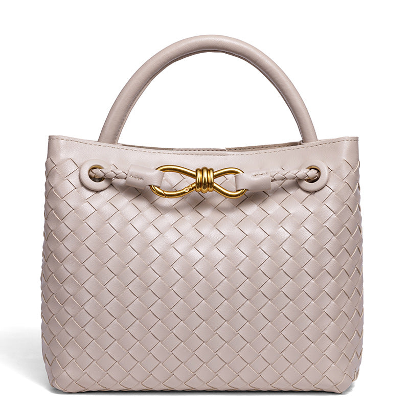 Elegant Braided Leather Tote Stornfield