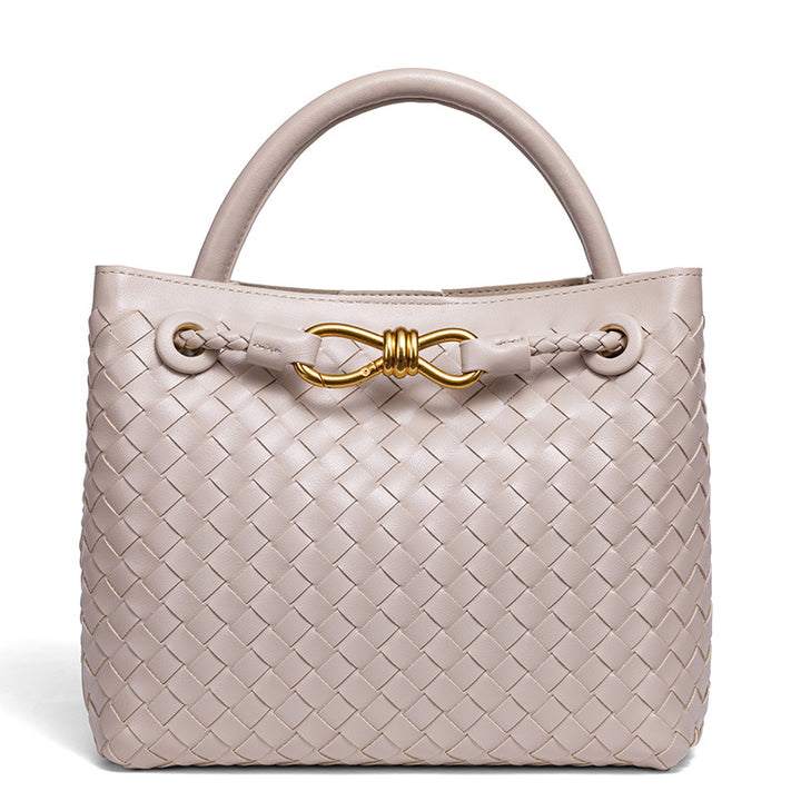Elegant Braided Leather Tote Stornfield
