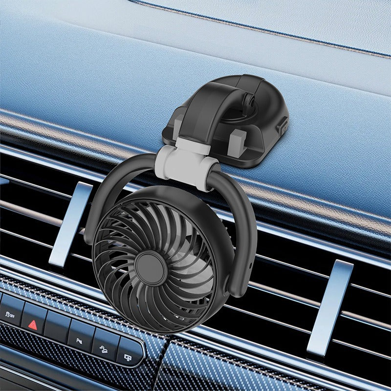 Unisex Dual-Head Adjustable Dashboard Fan Stornfield
