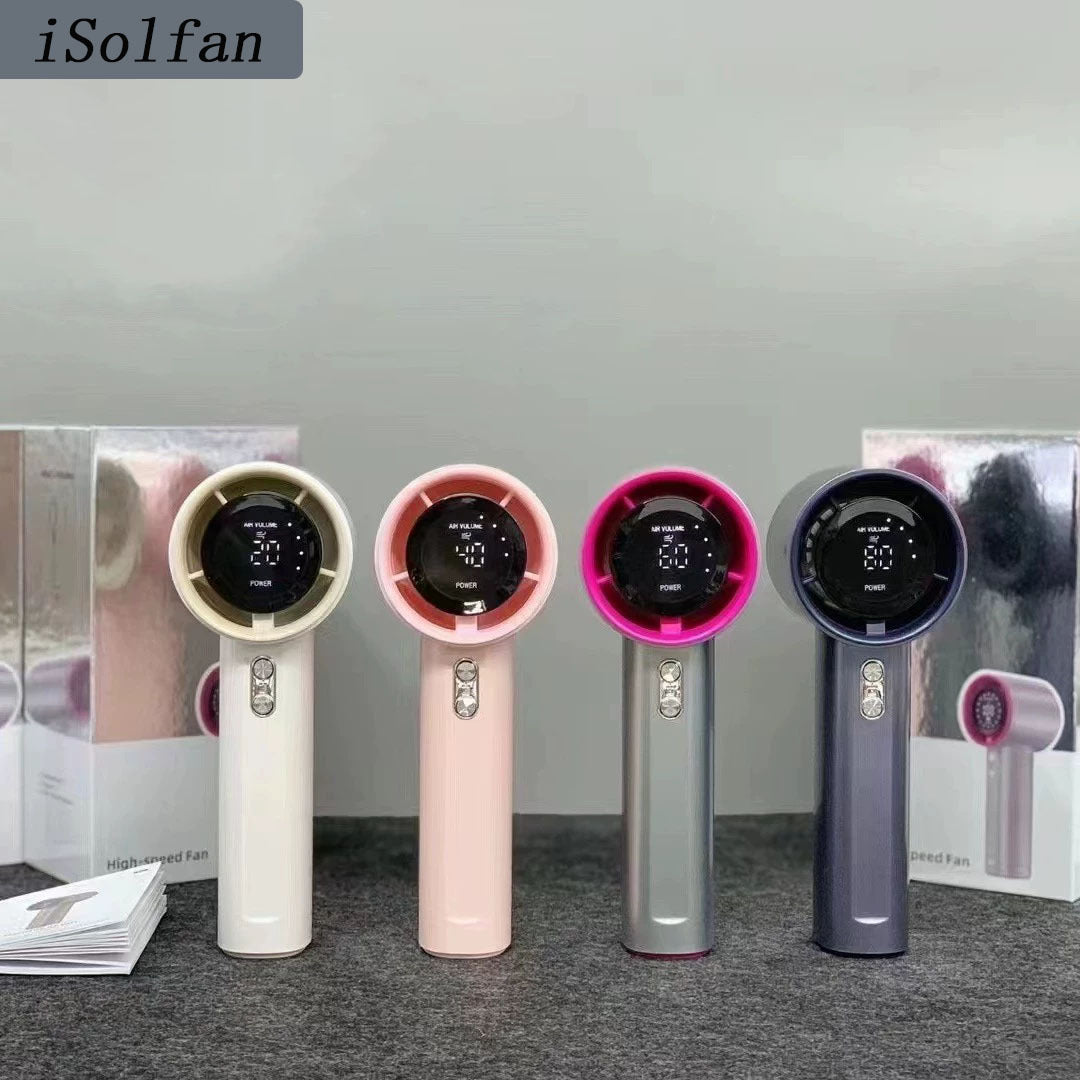 Women Portable Hand Fan with LED Display Stornfield
