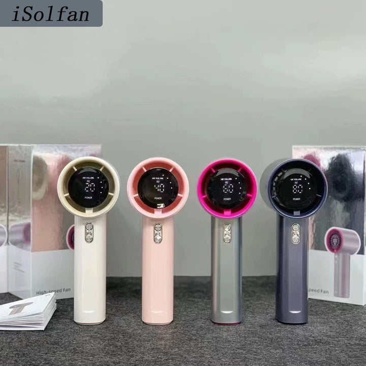 Women Portable Hand Fan with LED Display Stornfield