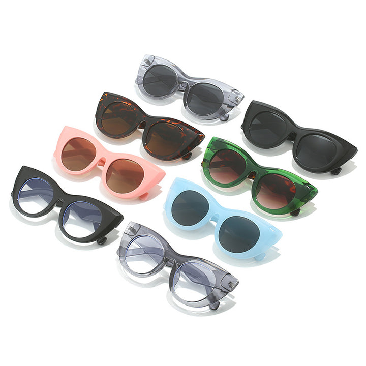 Ladies Cat-Eye Sunglasses with Wide Frame and UV Protection Stornfield