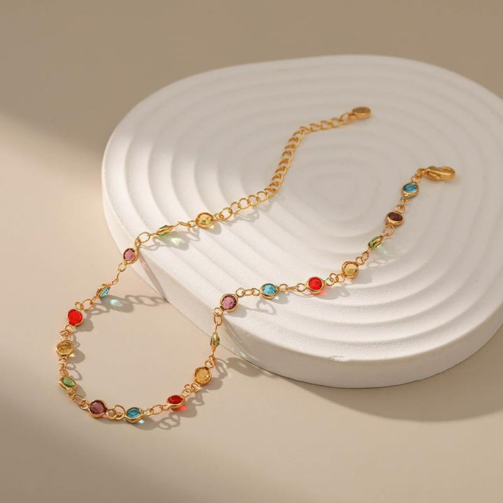 Colorful Gemstone Ankle Bracelet Stornfield