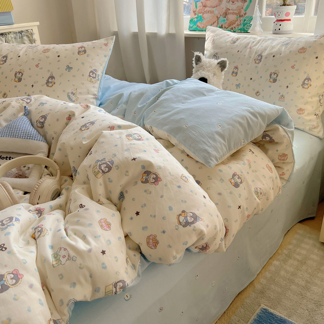 Cute Bear-Themed Bedding Set