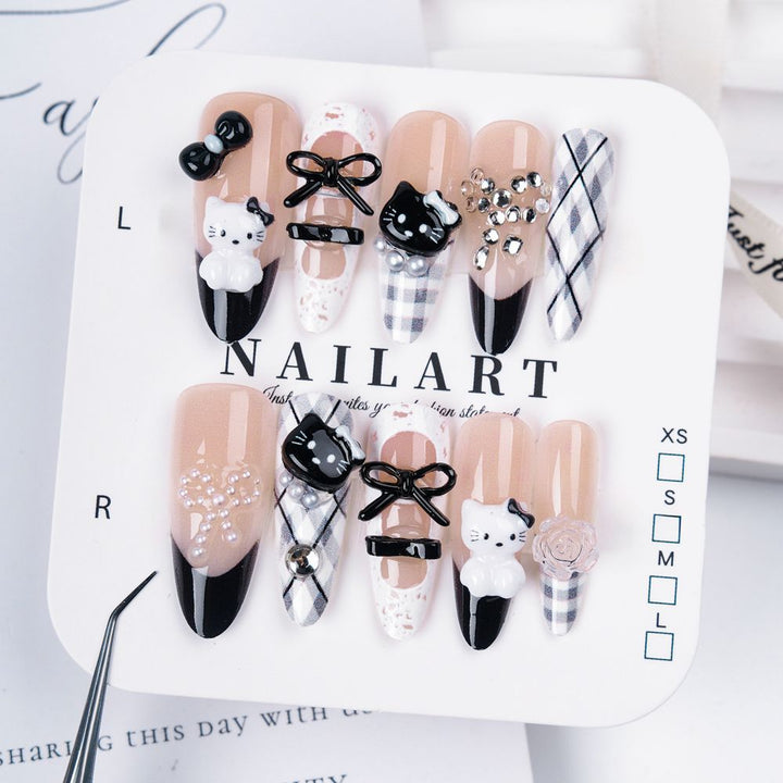 Artistic 3D Butterfly Press-On Nail Set Stornfield