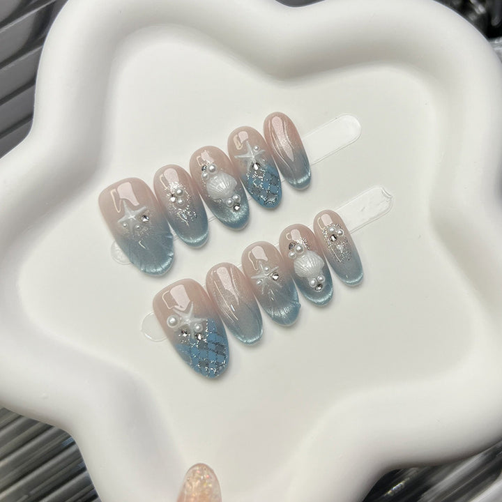 Marine-Inspired Decorative Nail Tips
