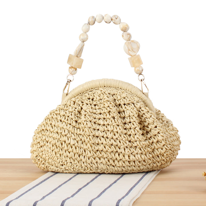 Handbag with innovative bead handle Stornfield