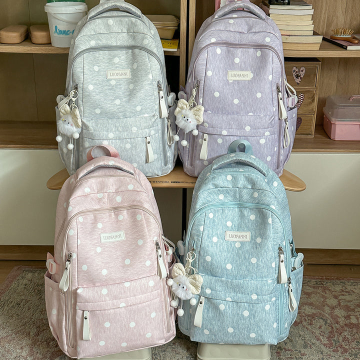 Stylish Polka Dot Patterned Backpack Stornfield