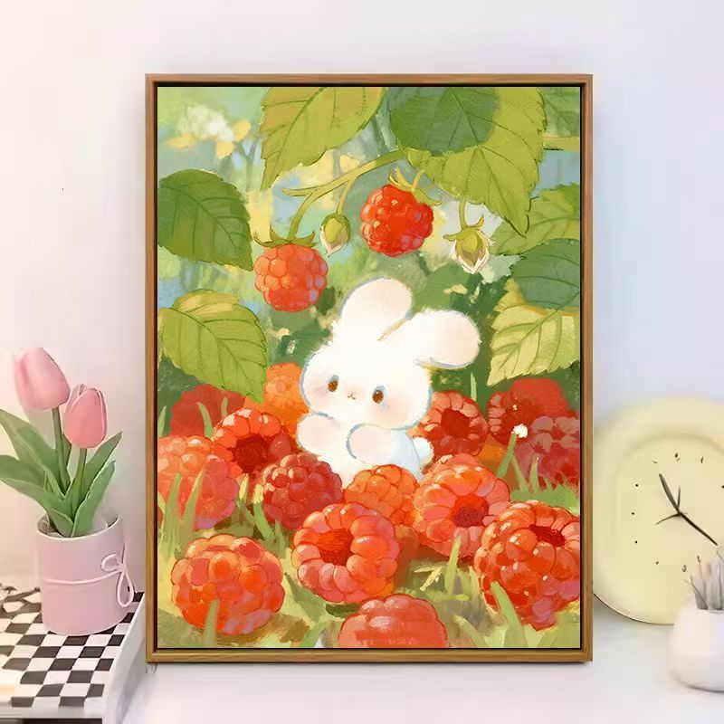 Cute Bunny-Themed Canvas Wall Art Stornfield