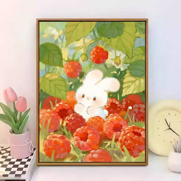 Cute Bunny-Themed Canvas Wall Art Stornfield