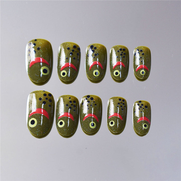 Artistic Fish-Themed Press-On Nails Stornfield