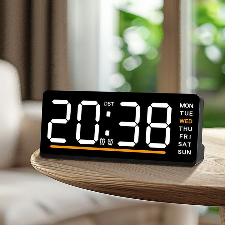 Digital clock with large LED display and multiple alarm functions Stornfield
