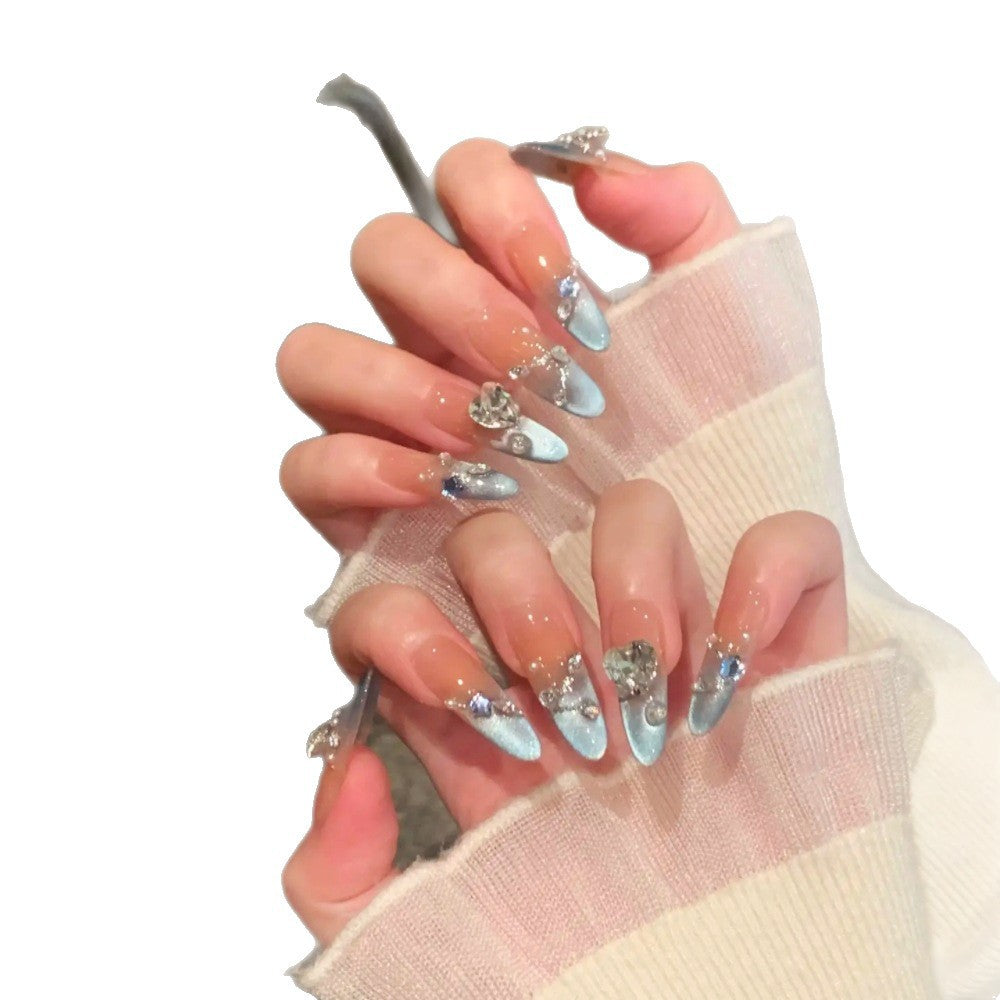 Elegant Bow-Embellished Press-On Nail Set