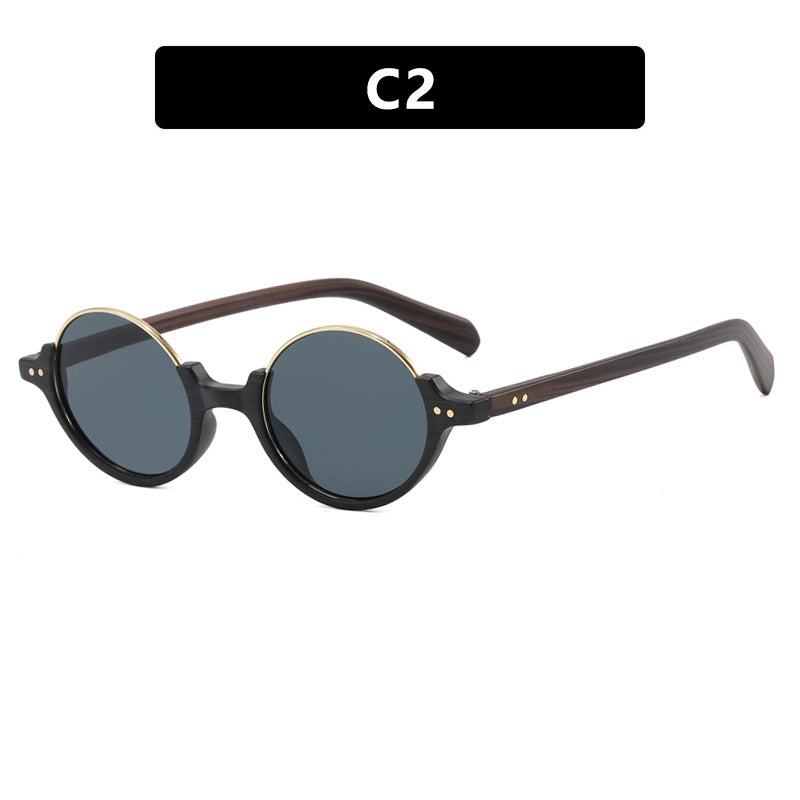 Women's round sunglasses with elegant plastic frame Stornfield