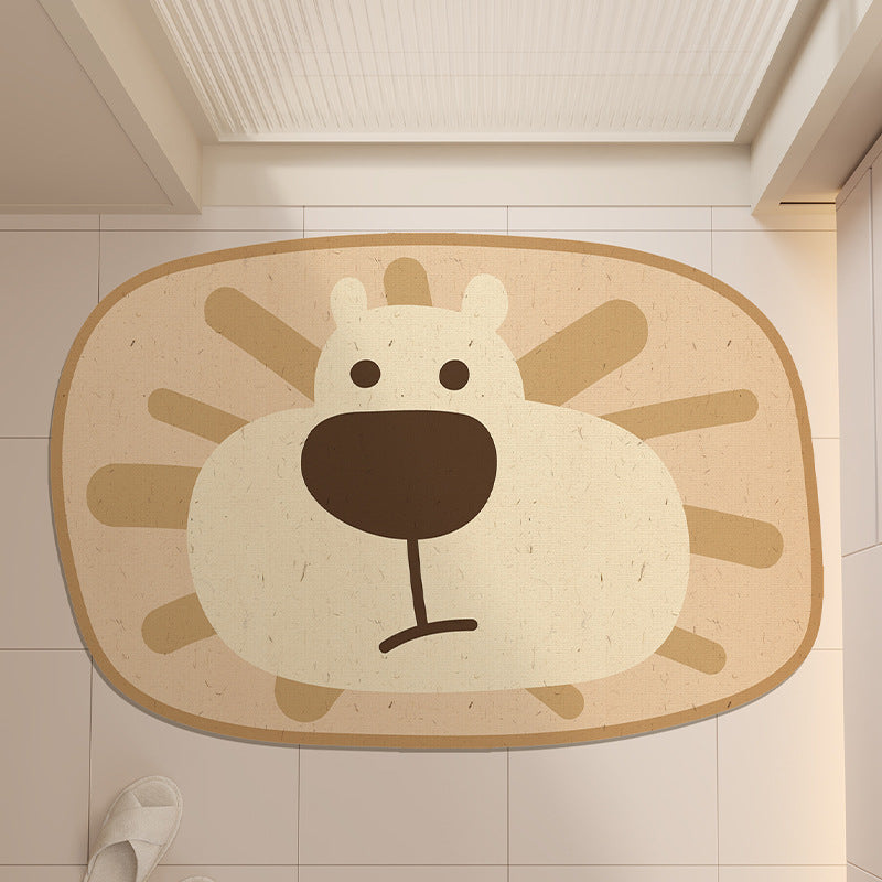 Cute Frog Design Bath Mat