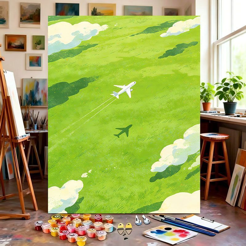 Airplane-Themed Canvas Art Print Stornfield