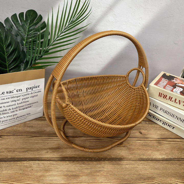 Ladies stylish decorative storage basket on metal frame Stornfield