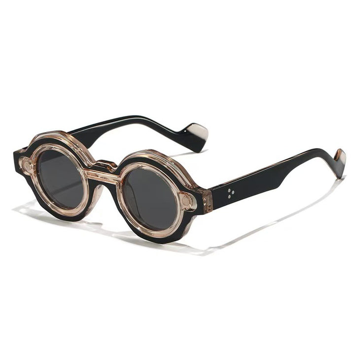 Ladies fashionable sunglasses with unique round design Stornfield