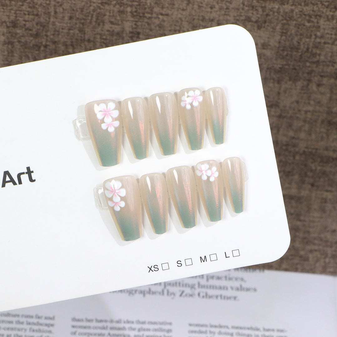 Elegant Artistic Press-On Nail Set Stornfield