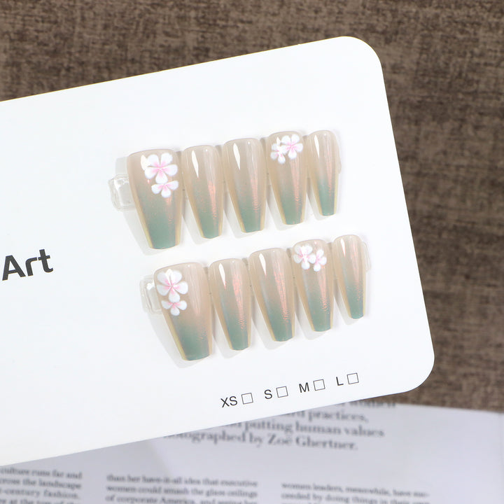Elegant Artistic Press-On Nail Set Stornfield