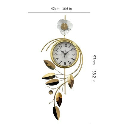 Elegant Floral Wall Clock Stornfield